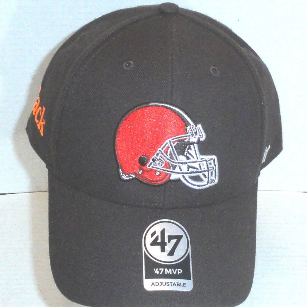 47 Brand Cleveland Browns Men's Hook & Loop Adjustable Hat 85% Acrylic 15% Wool
